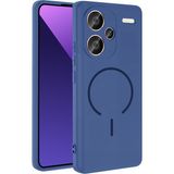 Pilanix Xiaomi Redmi Note 13 Pro Plus 5g Kılıf Magsafeli Kamera Korumalı Içi Süet Meta Silikon - Lacivert