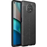 Pilanix Xiaomi Redmi Note 9 5G Kılıf Deri Desenli Lux Niss Silikon Siyah