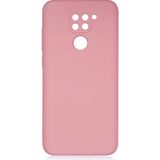 Pilanix Xiaomi Redmi Note 9 Kılıf Kamera Korumalı İçi Süet Mara Lansman Silikon Pembe
