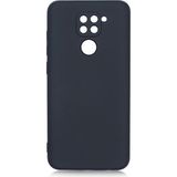 Pilanix Xiaomi Redmi Note 9 Kılıf Kamera Korumalı İçi Süet Mara Lansman Silikon Siyah