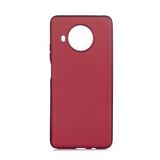 Pilanix Xiaomi Redmi Note 9 Pro 5G Kılıf Ultra İnce Mat Silikon Bordo