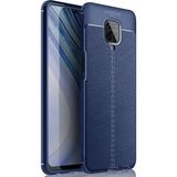 Pilanix Xiaomi Redmi Note 9S Kılıf Deri Desenli Lux Niss Silikon Lacivert