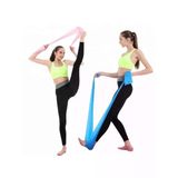 Pilates Bandı - 120X15 Cm, Egzersiz İçin Mavi Lastik