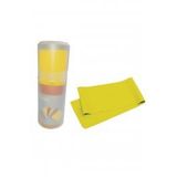 Pilates Bandı Orta Sert 140 x 15 cm Egzersiz Direnç Lastiği Sarı