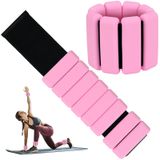Pilates Bilek ve Ayak Bileği Ağırlıkları Kadınlar için 1 Çift (2 lbs) Ayarlanabilir Bilek Ağırlıkları, Antrenman Yoğunluğunu Artırmak, Yoga Pilates, Dans Balesi, Yürüyüş, Koşu-Pembe-01