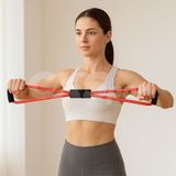 Pilates Direnç Lastiği Egzersiz, Fitness Ve Esneme Bandı Seti Çok Renkli