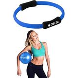 Pilates Egzersiz Çemberi, 20 cm Mini Pilates Topu Over Ball Plates Seti - Turkuaz