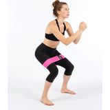 Pilates Lastiği Squad Bandı Orta Sert Squat Bant Fitness Kalça Egzersizi Direnç Bandı Lastiği Loop - Pembe