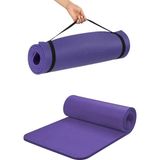 Pilates Minderi Yoga Minderi Taşıma Askılı Pilates Minderi Pilates Matı Yoga Matı 6 mm Özel Dolgu - Mor