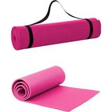 Pilates Minderi Yoga Minderi Taşıma Askılı Pilates Minderi Pilates Matı Yoga Matı 6 mm Özel Dolgu - Pembe