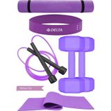 Pilates Seti - Tam Ekipman Ile Evde Fit Kalın Thm-0000010, One Size Beyaz - Pembe