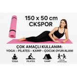 Pilates Ve Yoga Matı Kaymaz Fitness Minderi, Evde Spor Ve Kardiyo Egzersiz Matı Pembe