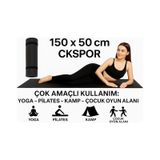Pilates Ve Yoga Matı Kaymaz Fitness Minderi, Evde Spor Ve Kardiyo Egzersiz Matı Siyah