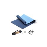 Pilates & Yoga Minderi, Çift Renkli Mat Mavi MAVİ