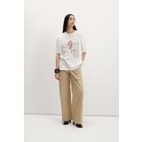 Pilea Mistik Desenli Oversize Kadın Tshirt