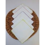 Pileki Baby 20X20 cm 10'lu Ekebaby %100 Pamuk Penye Kumaş Bebek Ağız Bezi Mendili Yenidoğan Ihtiyaçları - Standart - Krem - Beyaz