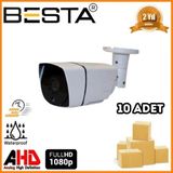 Pileli Store 2 Mp 1080P 36 LED Bullet Ahd Güvenlik Kamerası 10 Adet Koli