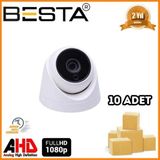 Pileli Store 2 Mp 1080P 6 Atom LED Dome Ahd Güvenlik Kamerası 10 Adet Koli
