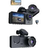 Pileli Store 3 Kameralı 2 Inç 1080P Araç Içi Kamera Sürüş Kamerası Carplay