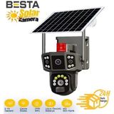 Pileli Store 3+3+3 Mp Sim Kartlı Solar Kablosuz Güvenlik Kamerası BS-2088