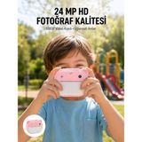 Pileli Store Anında Baskı Özellikli Şipşak Kamera 24MP Hd Çift Lensli ve 32GB Hafızalı