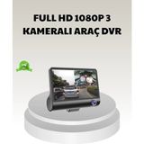 Pileli Store Araç Dvr Kamerası 3’lü 170° Geniş Açılı Full Hd ve Park Destekli