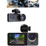 Pileli Store Araç Içi Dikiz Kamerası Sürüş Kaydedici 3 Lensli Dvr Kamera - 1