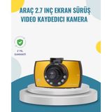 Pileli Store Araç Içi Hd Dvr Kamera G Sensor ve Hareket Algılama Özellikli - 1
