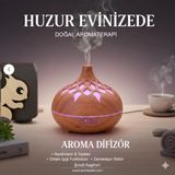 Pileli Store Aroma Difüzör Gece Işığı 7 LED Desenli Nemlendirici Kumandalı Buhar Makinesi 550 ml