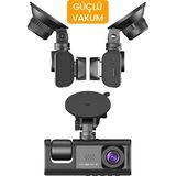 Pileli Store C309 Tipi 3 Kameralı LCD Ekran Araç Kamerası Hareket Sensörlü Gece Görüşlü G Sensörlü - Renkli