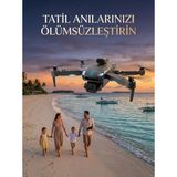 Pileli Store Canlı Görüntü Aktarımlı Katlanabilir Kamera Dron - Renkli - 1