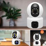 Pileli Store Çift Kameralı Wifi Bağlantılı Gece Görüşlü Ev Tipi Güvenlik Kamerası Yosee