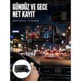 Pileli Store Çift Lens Araç Güvenlik Kamerası G Sensörlü Full Hd Yeni Nesil