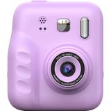 Pileli Store Dijital Fotoğraf Çıkaran Video Kaydedici Taşınabilir Anında Baskı Çıkaran Çocuk Kamerası Mor