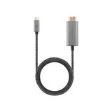 Pileli Store Energea Fibratough 2m 4K 60 Hz Type-C To HDMI Kablo - Gri - 1