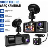 Pileli Store Full Hd 1080P Sensör - Park Asistan - Hareket Algılama Oto Araç Içi Kamera HS-362 (4887)
