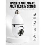 Pileli Store Hareket Algılamalı Kablosuz Akıllı Ev Güvenlik Kamerası Yeni Nesil