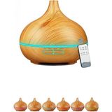 Pileli Store Hava Nemlendirici 7 LED Işıklı Aromatik Oda Kokusu 550 ml Kahve Aroma Difüzörü Buhar Makinası - Çok Renkli