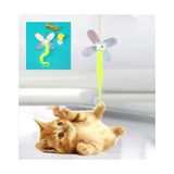 Pileli Store Kelebek Model Elastik Kendinden Yapışkanlı Kedi Oyun Oltası - 1