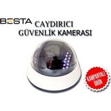 Pileli Store LED Işıklı Caydırıcı Sahte Dome Güvenlik Kamerası KD-1789