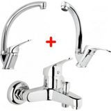 Pileli Store Mix Banyo Bataryası Lavabo - Evye 3 Lü Avantajlı Set