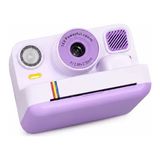 Pileli Store Mor Anında Baskılı Çocuk Dijital Kamera Termal Yazıcılı Fotoğraf Makinesi Hd Video 16X Zoom - Çok Renkli