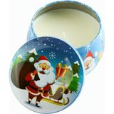 Pileli Store Noel Baba Yılbaşı Kapaklı Mum 6 cm - Mavi - 1