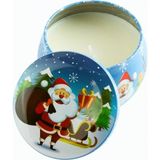 Pileli Store Noel Baba Yılbaşı Kapaklı Mum 8 cm - Mavi