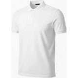 Pileli Store Pilelistore- Erkek Pike Kumaş Düğmeli Yaka Regular Fit Günlük Kısa Kol Tişört T-Shirt - Beyaz - 2XL