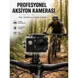 Pileli Store Profesyonel Çekimler Için 4K Ultra Hd Wifi Spor Kamerası