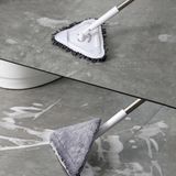 Pileli Store Teleskopik Saplı 150 cm Üçgen Mop Cam Duvar Tavan Fayans Parke Temizleyici Mop - 0,01 gr