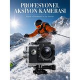 Pileli Store Ultra Hd Video Çekimi Için Profesyonel Aksiyon Kamerası