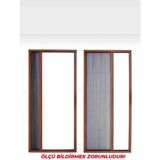 Pileli Sürgülü Stor Pencere Sinekliği | En= 50 BOY=100|, | En=50 BOY=105|, | En=45 BOY=100| Kahverengi| Ölçü Bildiriniz - 105 x 50