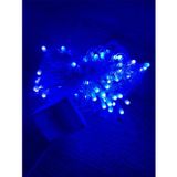 Pilelistore 10M 100 Led Damla Uçlu Mavi Işık Şeffaf Kablo